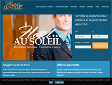 Tablet Screenshot of hotelausoleil.it